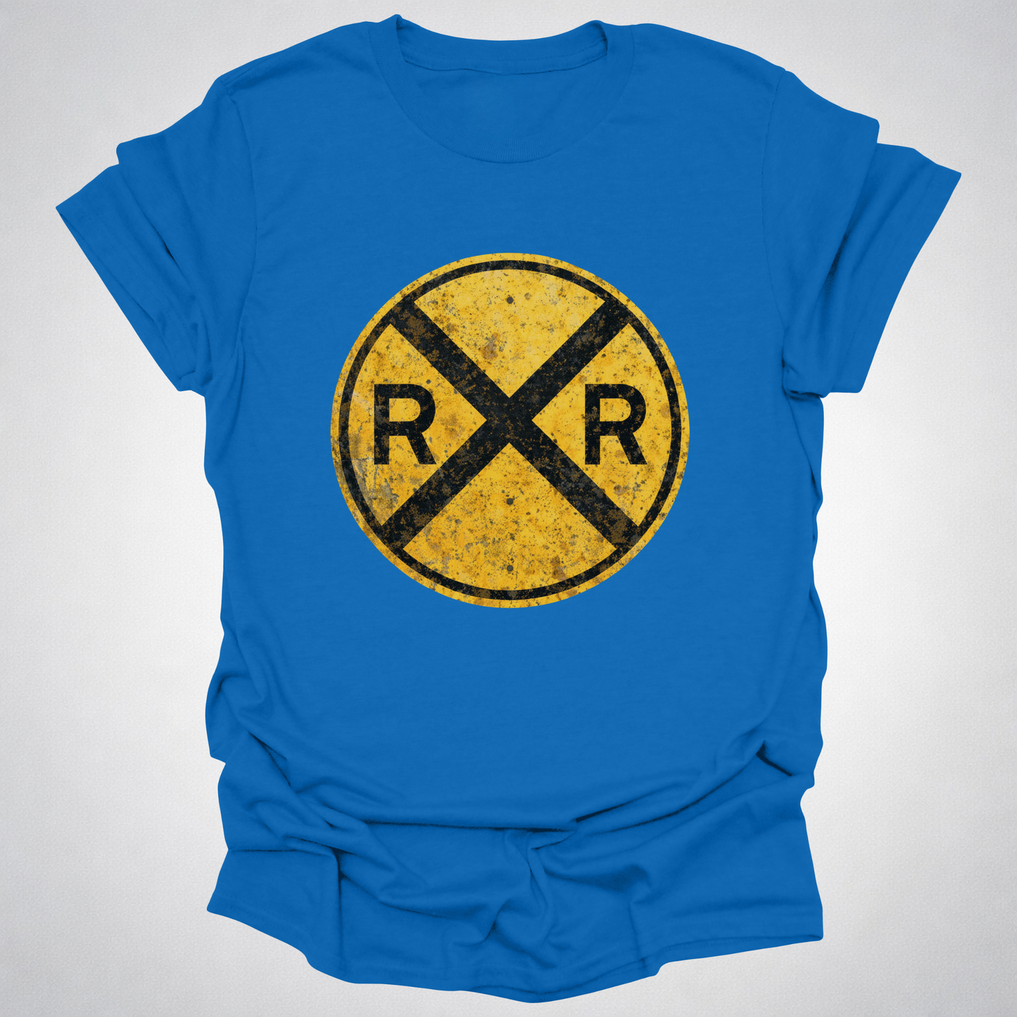 Classic Railroad Crossing T-Shirt | Classic RR Railfan Tee