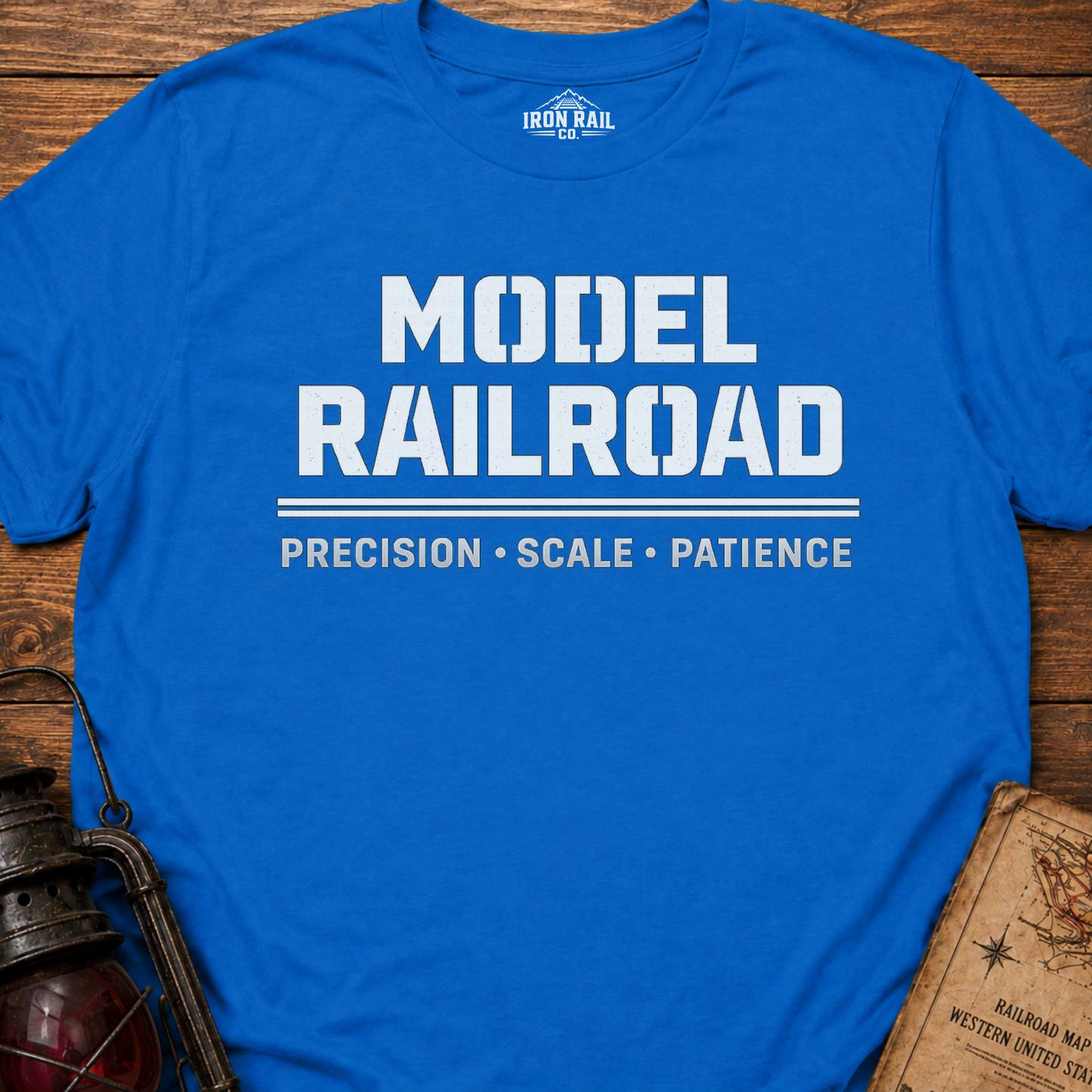 Model Railroad T-Shirt | Precision, Scale & Patience Railfan Tee